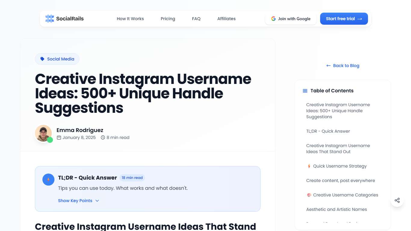 Creative Instagram Username Ideas: 500+ Unique Handle Suggestions